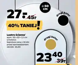 Netto Lustro ścienne 50 x 1.5 cm oferta