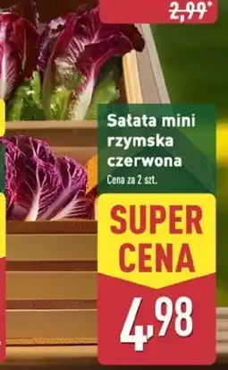 ALDI Sałata rzymska mini czerwona oferta