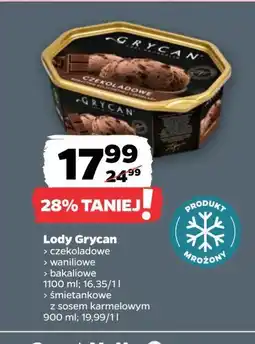 Netto Lody śmietankowe z sosem karmelowym Grycan oferta