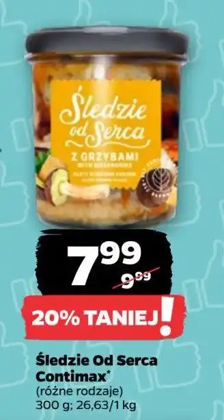 Netto Śledzie od serca z grzybami Contimax oferta