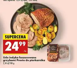 Biedronka Udo z indyka faszerowane z grzybami Biedronka prosto do piekarnika oferta