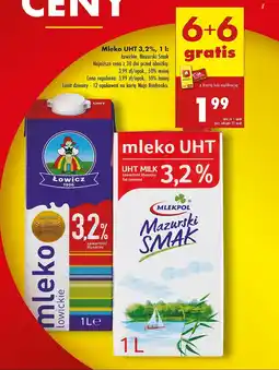 Biedronka Mleko 3.2% Mazurski smak oferta