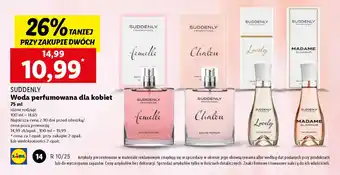 Lidl Suddenly woda perfumowana dla kobiet oferta