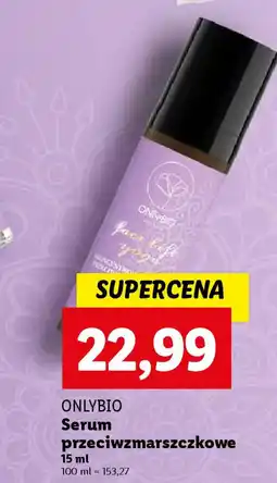 Lidl Onlybio serum przeciwzmarszczkowe oferta