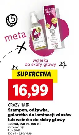 Lidl Crazy hair szampon, odżywka oferta