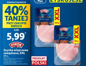 Lidl Szynka wieprzowa zawędzana, XXL oferta