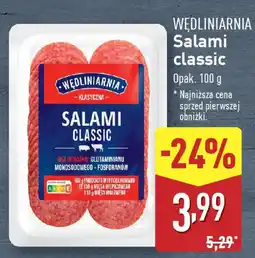 ALDI WĘDLINIARNIA Salami classic oferta