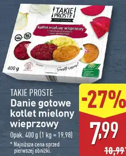 ALDI TAKIE PROSTE Danie gotowe kotlet mielony wieprzowy oferta