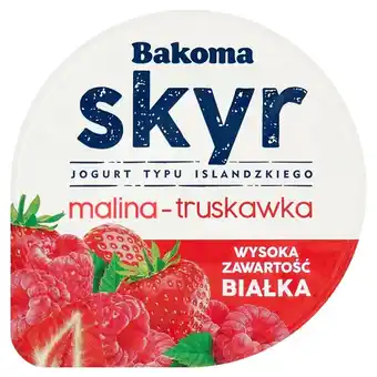 Netto Bakoma Skyr Jogurt typu islandzkiego malina-truskawka 150 g oferta