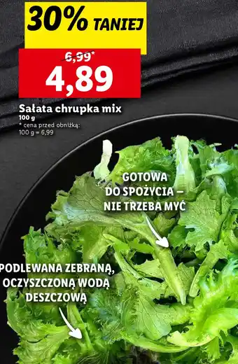 Lidl Sałata chrupka mix oferta