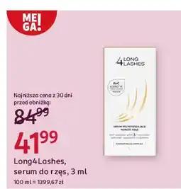 Rossmann Serum przyspieszające wzrost rzęs Long4Lashes oferta