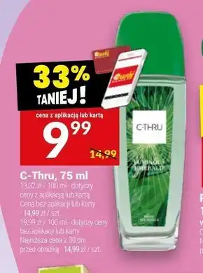 Twój Market C-Thru Luminous Emerald Zapachowy dezodorant z atomizerem 75 ml oferta