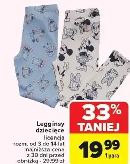 Carrefour Legginsy dziecięce S! oferta