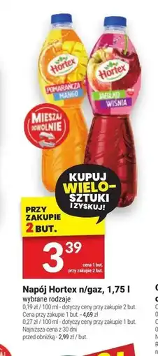 Twój Market Hortex Napój jabłko wiśnia 1,75 l oferta