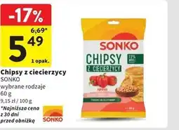 Intermarche Sonko Chipsy kukurydziane papryka 60 g oferta