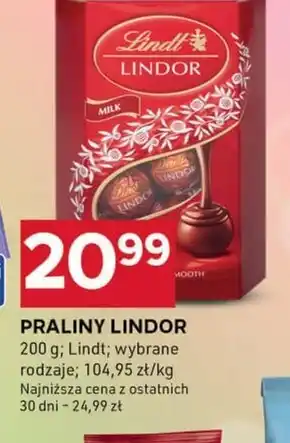 Stokrotka Optima Lindt Lindor Praliny z czekolady mlecznej 200 g oferta