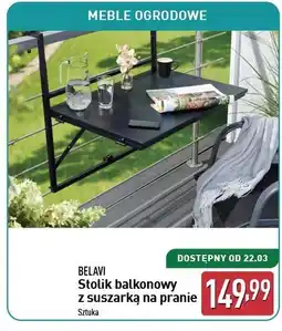 ALDI Stolik balkonowy z suszarką na pranie Belavi oferta