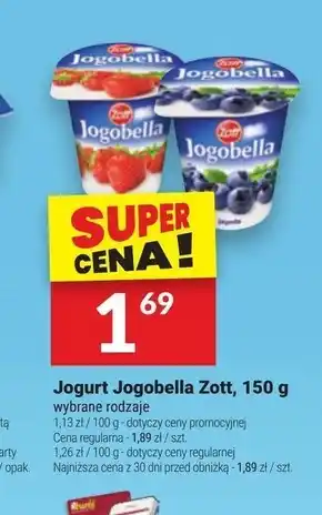 Twój Market Zott Jogobella Jogurt owocowy Standard 150 g oferta