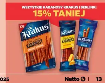 Netto Kabanosy classic Morliny Berlinki oferta