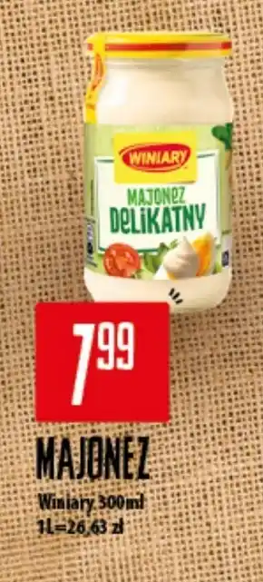 Społem Winiary Majonez delikatny 300 ml oferta