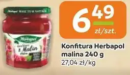 Społem Herbapol Konfitura extra z malin o obniżonej zawartości cukru 240 g oferta