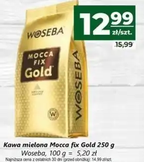 Społem Woseba Mocca Fix Gold Kawa palona mielona 250 g oferta