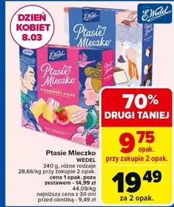 Carrefour E. Wedel Ptasie mleczko waniliowe w czekoladzie deserowej 340 g oferta