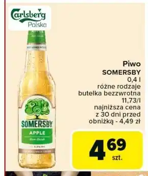 Carrefour Somersby Napój piwny o smaku jabłkowym 400 ml oferta