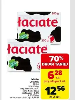 Carrefour Łaciate Masło ekstra 200 g oferta