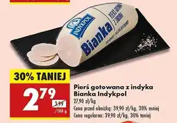 Biedronka Pierś z indyka gotowana bianka Indykpol oferta