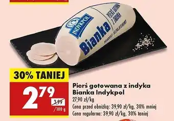 Biedronka Pierś z indyka gotowana bianka Indykpol oferta