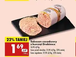 Biedronka Salceson czosnkowy Drobimex oferta