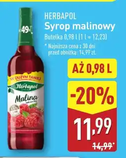 ALDI Syrop malinowy Herbapol oferta