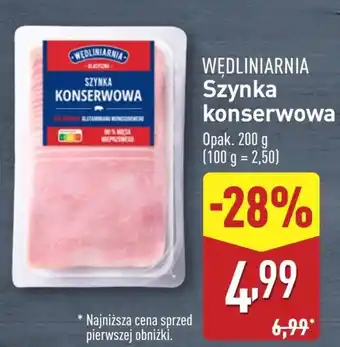 ALDI Szynka Wędliniarnia oferta