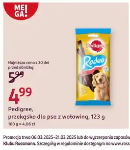 Rossmann Przekąska dla psa Pedigree oferta