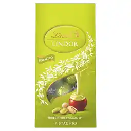 Społem Lindt Lindor Pistachio Praliny z czekolady mlecznej 100 g oferta