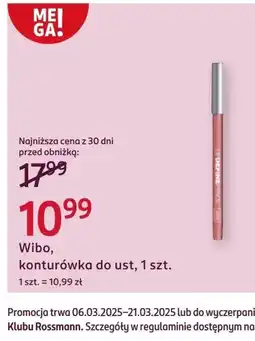 Rossmann Konturówka do ust Wibo oferta