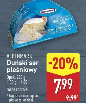 ALDI ALPENMARK Duński ser pleśniowy oferta