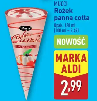 ALDI MUCCI Rożek panna cotta oferta