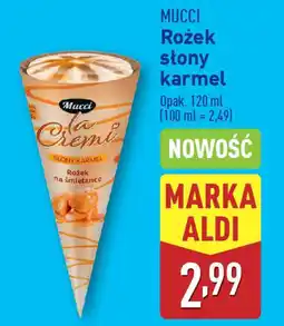 ALDI MUCCI Rożek słony karmel oferta