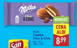 ALDI MILKA Ciastka Choc & Choc oferta