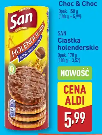 ALDI SAN Ciastka holenderskie oferta