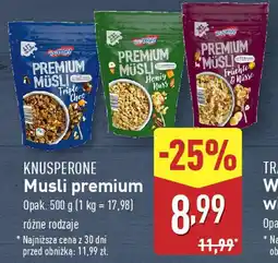 ALDI KNUSPERONE Musli premium oferta