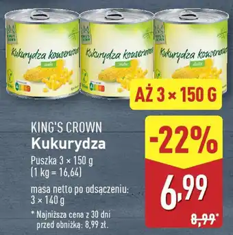 ALDI KING'S CROWN Kukurydza oferta