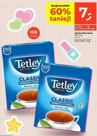 Dealz Herbata czarna Tetley classic oferta