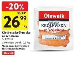 Intermarche Kiełbasa królewska ze schabem oferta