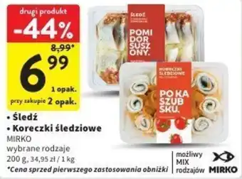 Intermarche Śledź/Koreczki śledziowe oferta