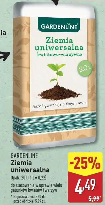 ALDI GARDENLINE Ziemia uniwersalna oferta