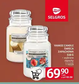 Selgros Świeca zapachowa Yankee Candle oferta