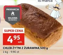 Auchan Chleb żytni z żurawiną Auchan oferta